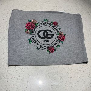 Obey gray top
